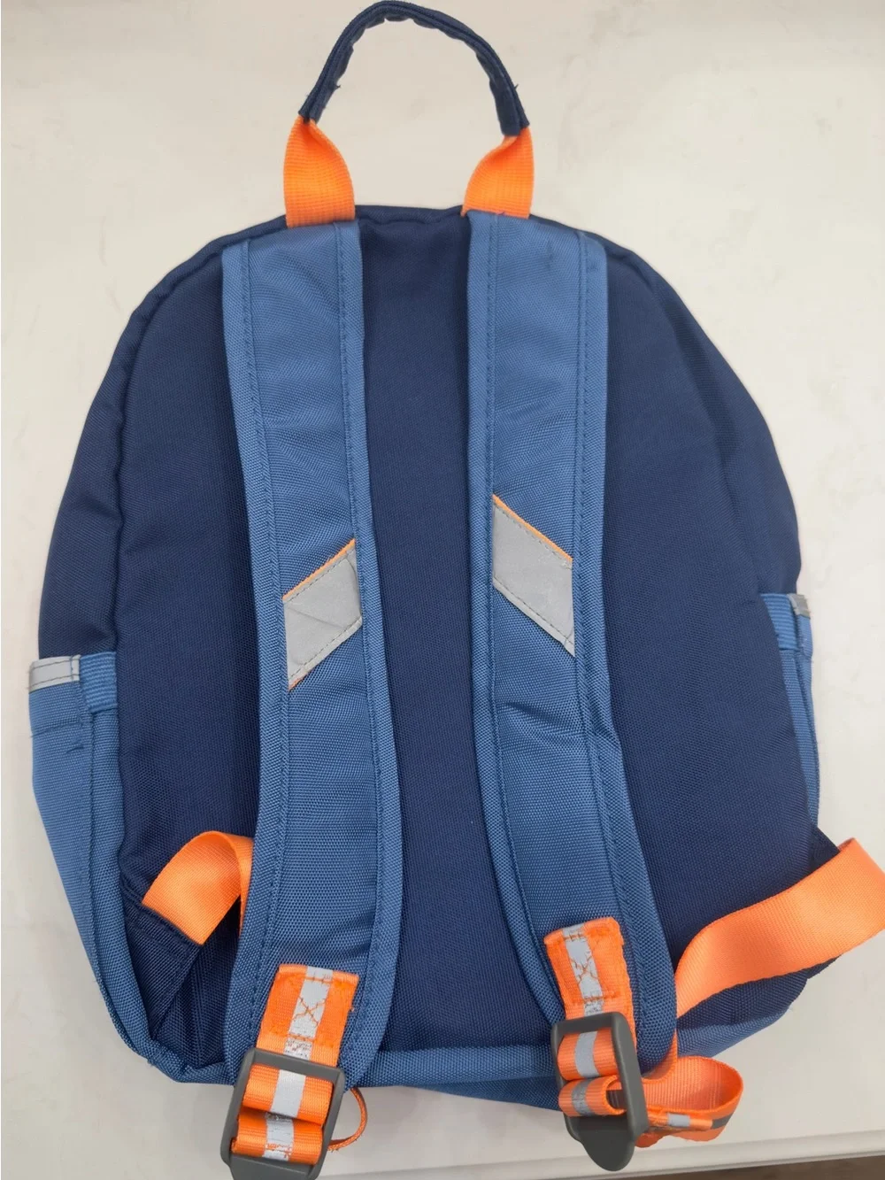 Pottery Barn Kids Blue/Navy/Orange Astor Small Backpack